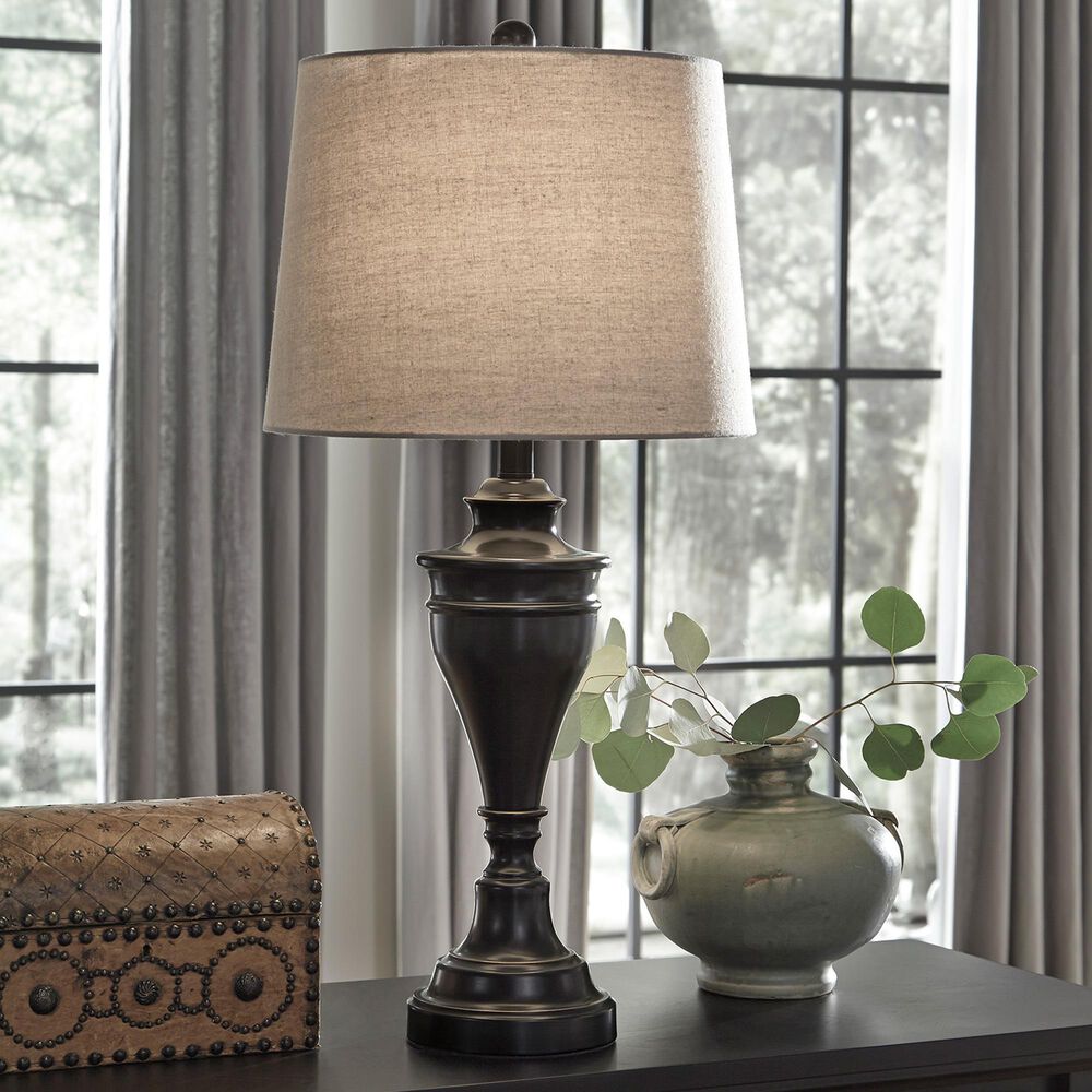 Signature Design by Ashley Darlita Table Lamp in Bronze &#40;Set of 2&#41;, , large