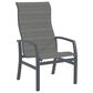 Tropitone Muirlands High Back Dining Chair with Gray Gate Sling in Graphite, , large