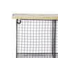 Maple and Jade 32" x 14" Home Wall Hook with 7 Hangers in Brown and Matte Black, , large