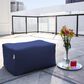 Jaxx Leon Patio Bean Bag Ottoman in Navy, , large