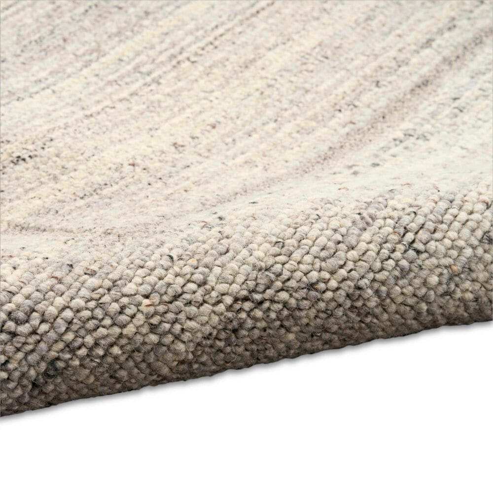 Nourison Ridge Grey and Ivory 8'6" x 11'6" Area Rug, , large