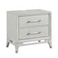 Davis International Solitude 4 Piece Queen Panel Bedroom Set in White Rub Through Finish, , large