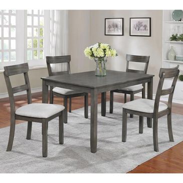 Claremont Henderson 5-Piece Dining Set in Gray, , large
