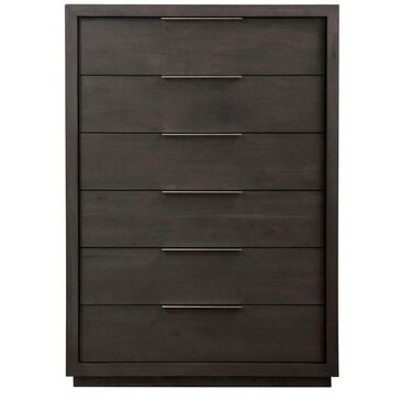 Living Essentials Oxford 6 Drawer Chest in Basalt Grey, , large