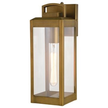 Vaxcel Kinzie 14.25" 1-Light Outdoor Wall Sconce in Vintage Brass, , large