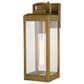 Vaxcel Kinzie 14.25" 1-Light Outdoor Wall Sconce in Vintage Brass, , large