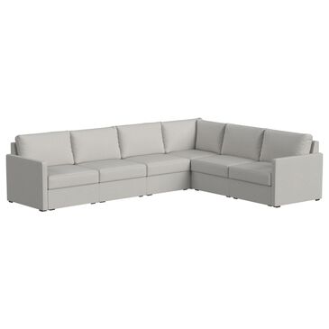 Flexsteel Flex 6-Piece Stationary L-Shaped Sectional in Frost, , large