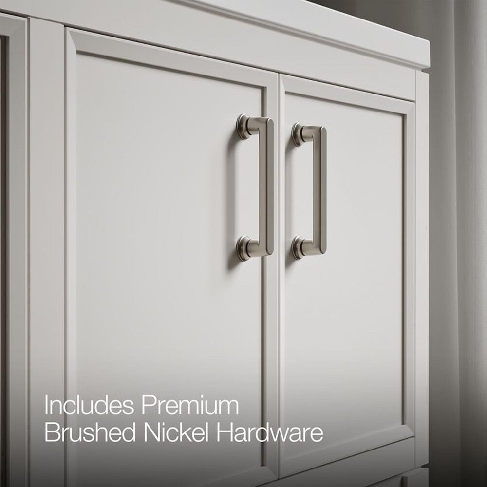 Kohler Winnow 36" Single Bathroom Vanity in White with 2 cm White Quartz Top, , large