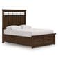 Ashley Taffenbrook Queen Storage Bed in Medium Brown, , large