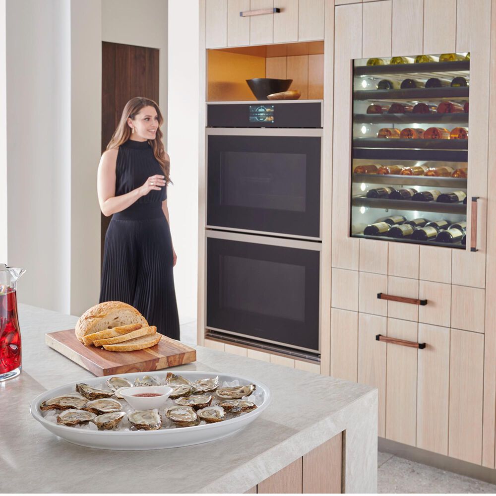 Monogram 30&quot; Smart Electric Convection Double Wall Oven Minimalist Collection - Stainless Steel, , large