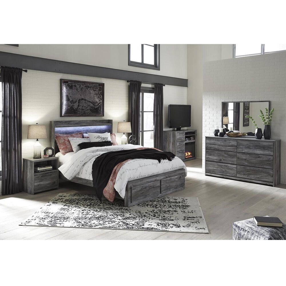 Ashley Baystorm 1-Drawer Nightstand in Smoke Gray, , large