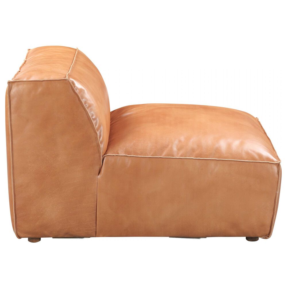 Moe&#39;s Home Collection Luxe Leather Slipper Chair in Tan, , large