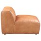 Moe"s Home Collection Luxe Leather Slipper Chair in Tan, , large