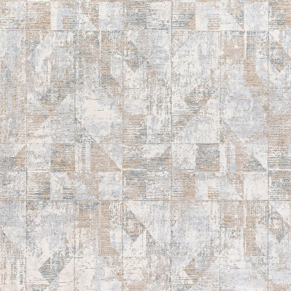 Surya Brunswick 2'7" x 7'3" Cream, Light Slate, Blue, Olive, Seafoam and Taupe Runner, , large