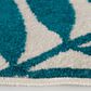 Central Oriental Terrace Tropic Blythewood 9"10" x 12"10" Snow and Multicolor Area Rug, , large