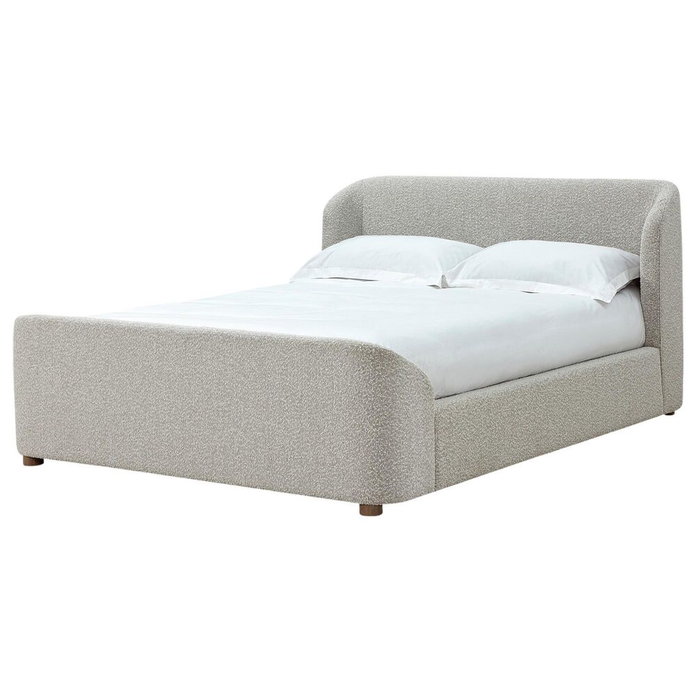 Urban Home Kiki Full Upholstered Platform Bed in Cotton Ball Boucle (2026), , large