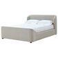Urban Home Kiki Full Upholstered Platform Bed in Cotton Ball Boucle (2026), , large
