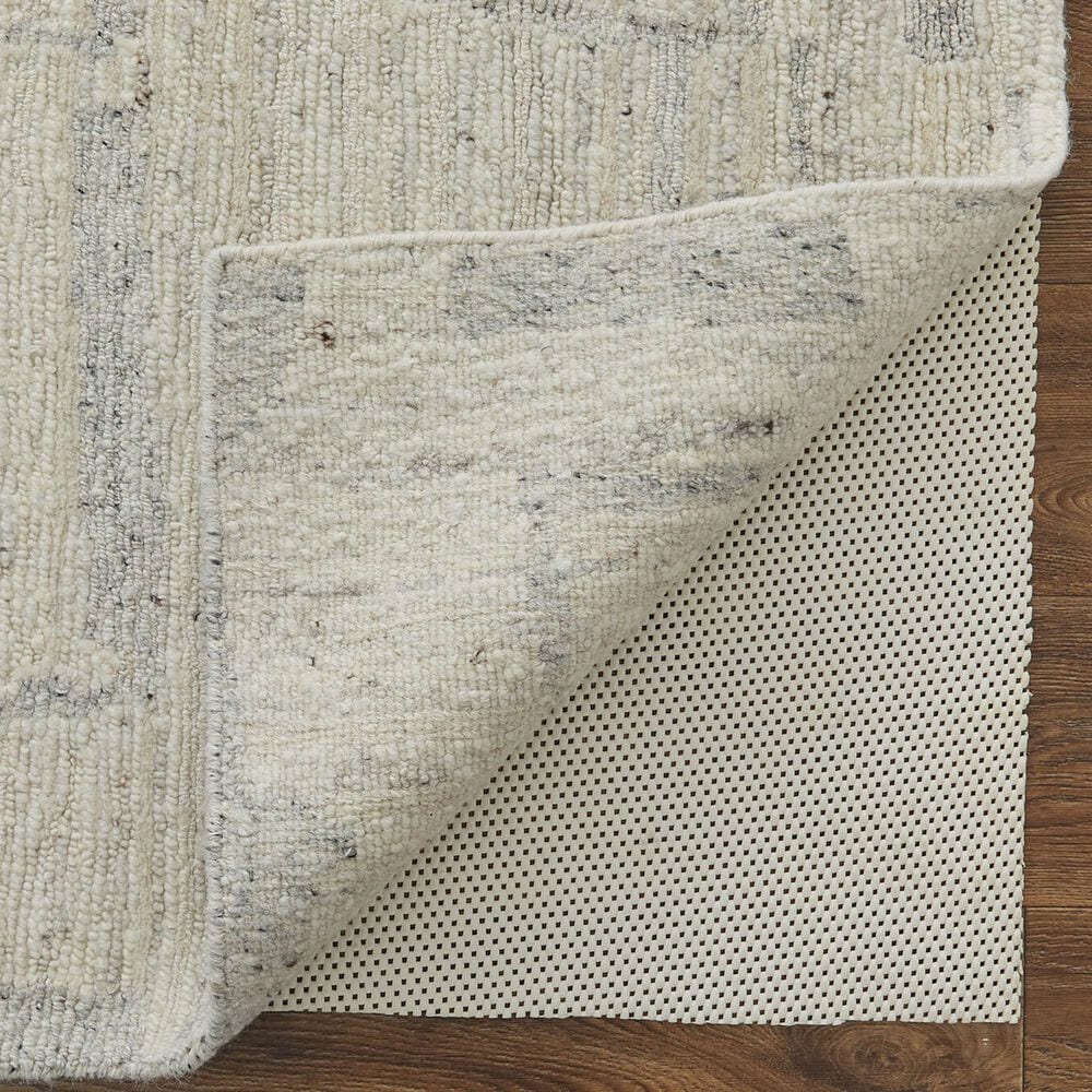 Feizy Navaro 2&#39;6&quot; x 10&#39; Ivory and Gray Runner, , large