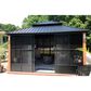HOMLUX 12" x 14" Outdoor Hardtop Sunroom Gazebo with Aluminum Frame in Black, , large