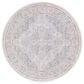 Safavieh Marmara MRM320B 6"7" Round Beige, Blue and Rust Area Rug, , large