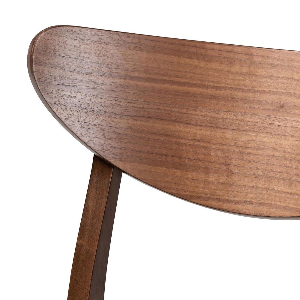 Baxton Studio Latina Counter Stool with Black Cushion in Walnut (Set of 2), , large