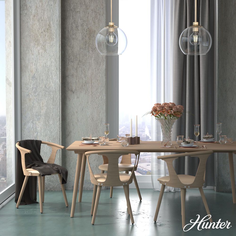Hunter Xidane 1-Light Large Pendant in Alturas Gold, , large