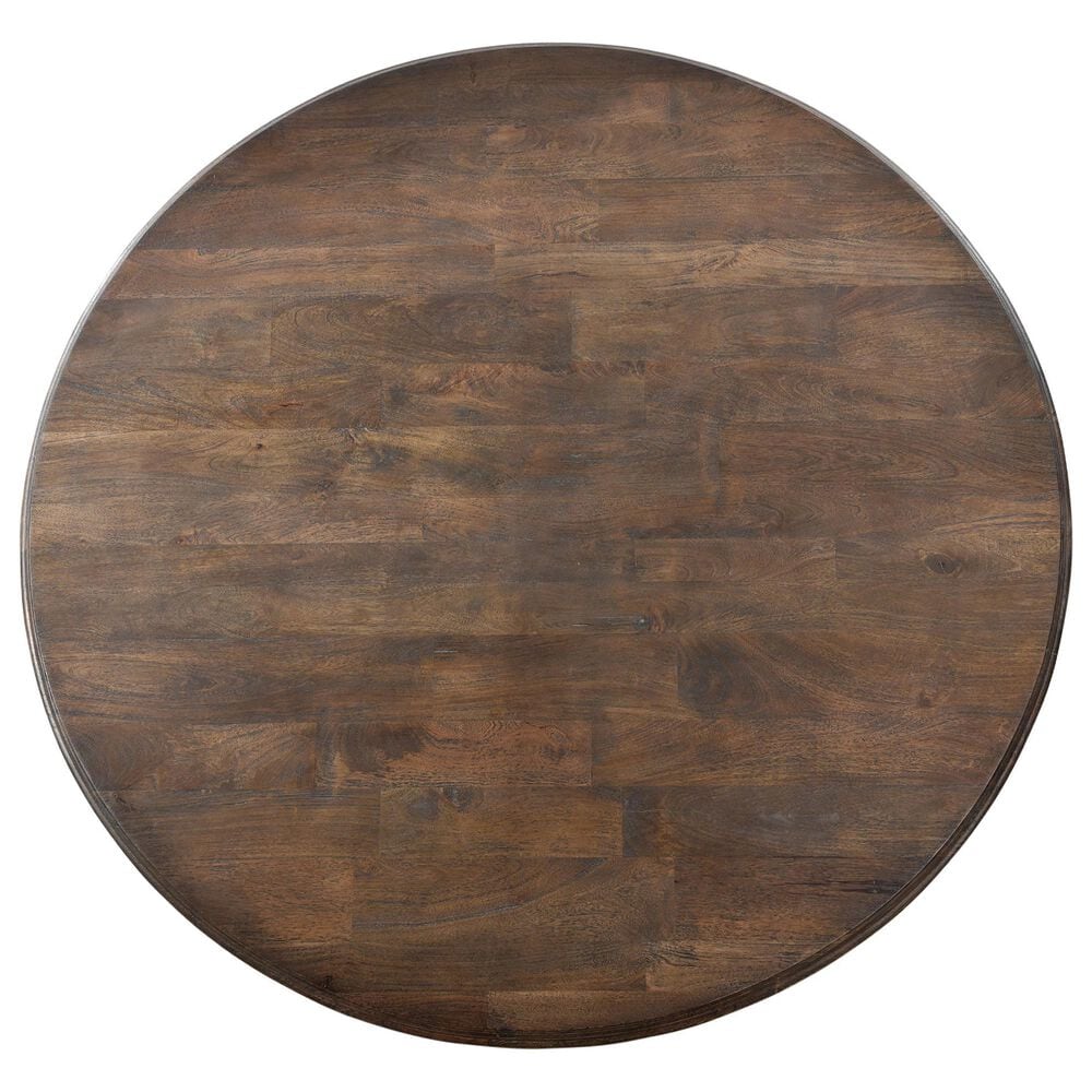 Home Trends &amp; Design Nimes 72" Round Dining Table in Weathered Mango - Table Only, , large