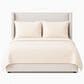 Ann Gish Channel Quilted Charmeuse King Coverlet in Pumice, , large