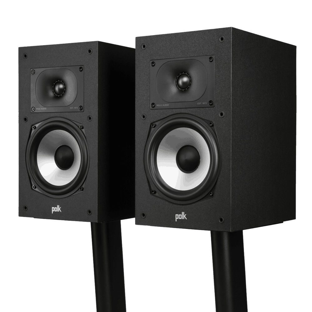 Polk Audio Large Bookshelf Speakers in Black &#40;Pair&#41;, , large
