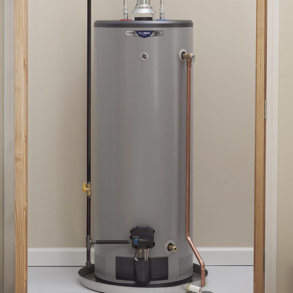 GE Appliances RealMAX Choice 40-Gallon Tall Liquid Propane Atmospheric Water Heater in Gray, , large