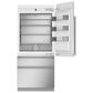 Monogram 20.1 Cu. Ft. Integrated Built-In Bottom Freezer Refrigerator with Left Hinge in Panel Ready, , large