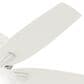 Hunter Newsome Low Profile 52" Ceiling Fan with Lights in Fresh White, , large