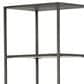Four Hands Trey 4-Shelf Bookcase in Natural Iron and Black Wash Poplar, , large