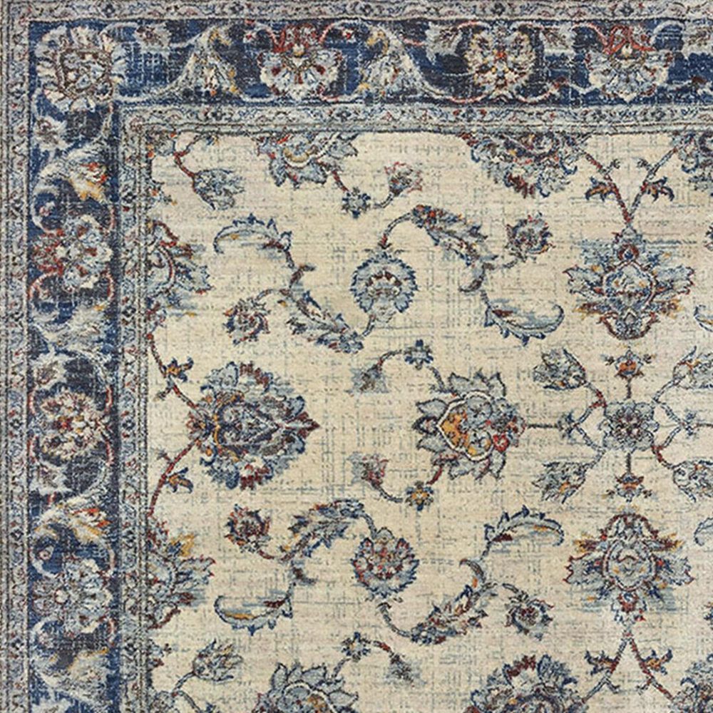 Oriental Weavers Pandora 1802E 7&#39;10&quot; x 10&#39;10&quot; Ivory and Blue Area Rug, , large