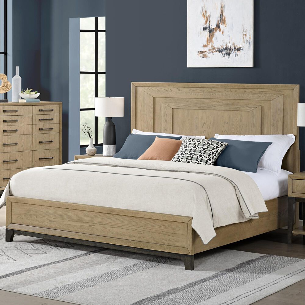 Emerald Home Furnishings Sutton Place Queen Panel Bed in Caramel and Cocoa, , large