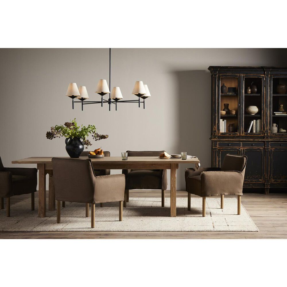 Four Hands Dodie 6-Light Chandelier in Jet Black, , large