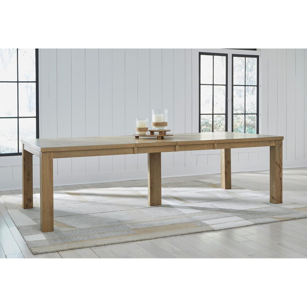Millenium Galliden Dining Table and 10 Chairs in Light Brown and Black, , large