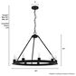 Hunter Saddlewood 9-Light Chandelier in Natural Iron, , large