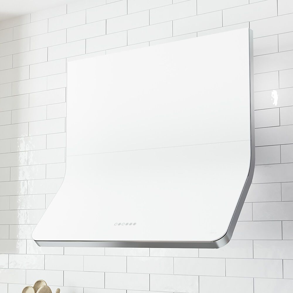 Zephyr Horizon 36&quot; Wall Mount Range Hood in White, , large