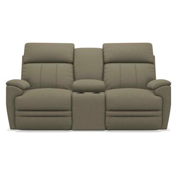 La-Z-Boy Talladega Power Reclining Loveseat with Console and Power Headrest in Smoke, , large