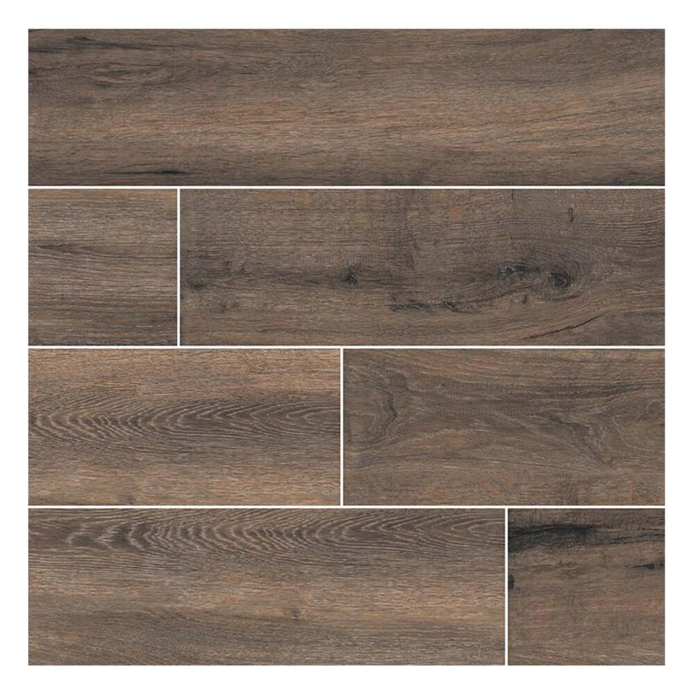 MS International Antoni Nero 6" x 36" Porcelain Mosaic Sheet, , large