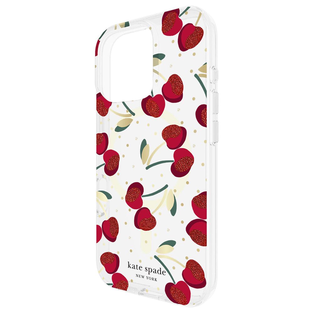 Kate Spade Protective MagSafe Case for Apple iPhone 16 Pro in Cherry Dot, , large