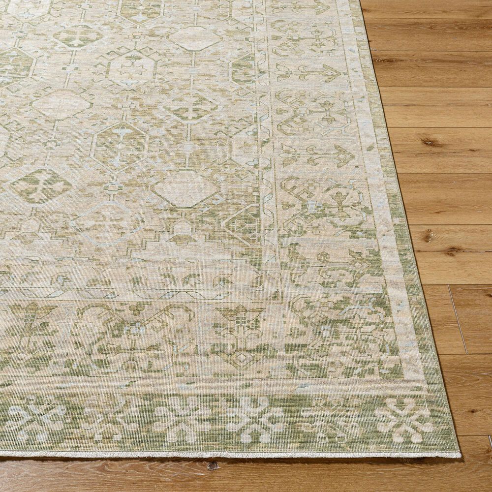 Surya Once Upon a Time Tan, Olive, Light Olive, Light Gray and Pale Blue 8&#39;10&quot; x 11&#39;10&quot; Area Rug, , large