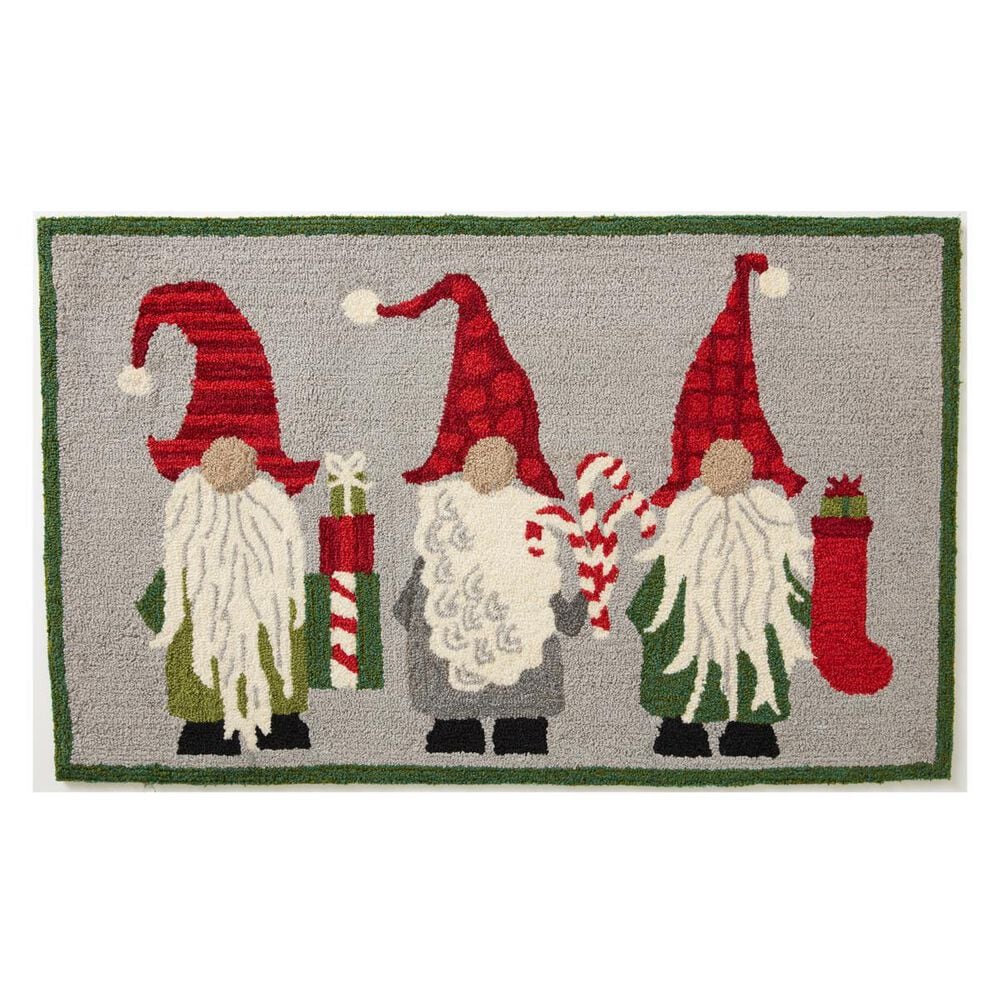 Loloi Gnomes AFT26918 2"3" x 3"8" Gray Door Mat, , large