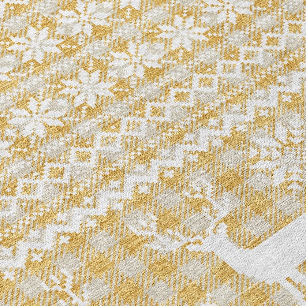 Dalyn Rug Company Wonderland WN28 1&#39;8&quot; x 2&#39;6&quot; Gold Indoor/Outdoor Area Rug, , large