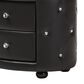 Baxton Studio Davina 2-Drawer Nightstand in Black, , large