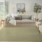 Nourison Courtyard Ivory and Green 8" Square Indoor/Outdoor Area Rug, , large
