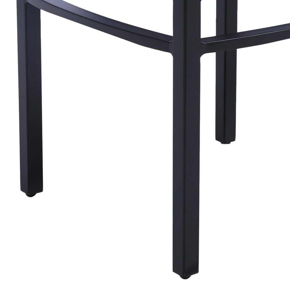 GatherCraft Seville Patio 22" Square End Table in Black, , large