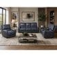 Oxford Furniture Zero Gravity Power Reclining Console Sofa with Power Headrests in Ajax Indigo, , large