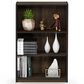 HOMLUX 3-Tier Display Bookshelf with Adjustable Shelves in Columbia Walnut, , large